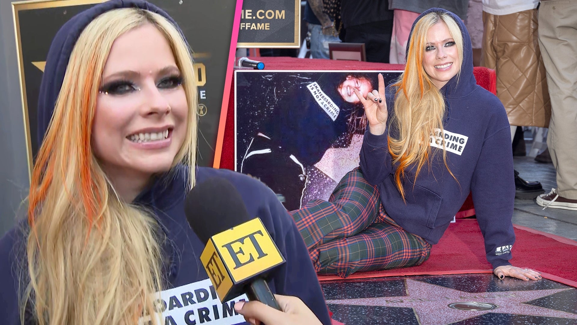 Why Avril Lavigne Wore a Hoodie, Brought a Skateboard to Her Wal. 
